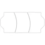 Étiquette blanche 26 x 12 mm adhésive antivol pour étiqueteuse - 10 rouleaux de 1500