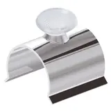 Support tablette avec ventouse pour tube ø 25 mm - chromé - Lot de 10