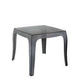 Table noire transparenteQueen 51 x 51 x H 43 cm