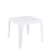 Table blanche plastiqueQueen 51 x 51 x H 43 cm