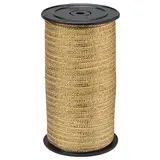 Ruban doré tissé Glittex 5 mm x 50 m