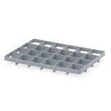 Séparateur pour bac Euro 24 compartiments 60 x 40 cm gris argenté