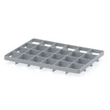 Séparateur pour bac Euro 24 compartiments 60 x 40 cm gris argenté