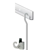 Cimaise alu + 2 tiges alu + 2 crochets X