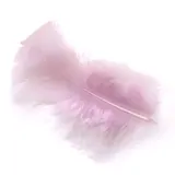 Plume rose clair artificielle L 10 cm - Plumes décoratives - Sachet de 30g