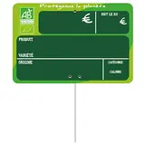 Étiquettes fruits et légumes bio, à pique