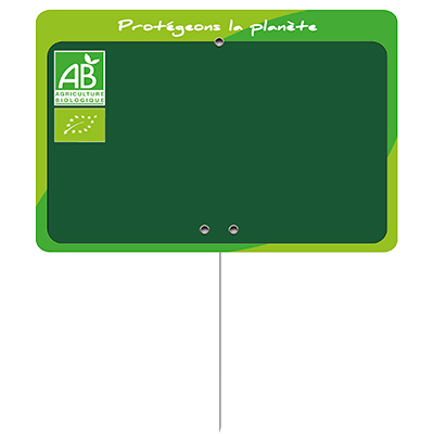 Étiquettes bio, à pique 
