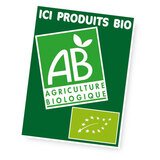 Panneau Ici produits bio - Étiquettes simples
