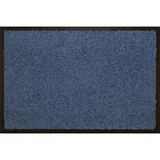Tapis d'entrée absorbant pour trafic important Queyras 60 x 80 cm - Bleu