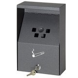 Cendrier mural - Gris - L 18 x P 8 x H 28 cm