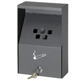 Cendrier mural - Gris - L 18 x P 8 x H 28 cm