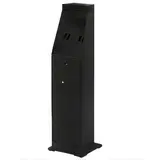Cendrier colonne - Noir - L 24 x P 24 x H 87 cm
