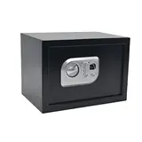 Coffre-fort biométrique en métal 16L 350x250x250 mm - noir