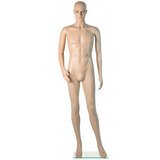 Mannequin homme sans perruque, main droite sur la hanche