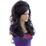 Perruque femme cheveux longs noirs - Perruques pour mannequins