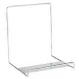 Chevalet de présentation sur base métal chromé 13 x 15 cm - Présentoir chevalet