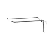 Broche simple avec tige T pour présentoir grille L 20 cm x ø 4 mm Métal gris martelé - Lot de 10