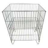 Bac soldeur pliable fil zinc 60 x 40 x 79 cm - Soldeur corbeille pliable - Bac de fouille