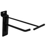 Tiges simples noir sablé - L 10 cm - avec tige pour porte-étiquette