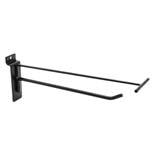 Tiges simples noir sablé - L 20 cm - avec tige pour porte-étiquette