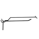 Tiges simples noir sablé - L 20 cm - avec tige pour porte-étiquette