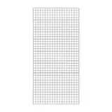 Grille murale 200 x 95 cm Métal - Présentoir grille - Grille d'exposition - Gris martelé - Lot de 2
