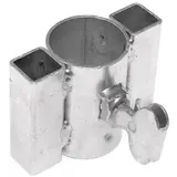 Douille carrée pour mat de parasol ø 37 mm Acier galvanisé