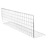 Grille de séparation en L pour étal de marché 100 x 30 x 20 cm Zinc