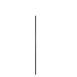 Crémaillère double perforation - Ligne Square 25 noir