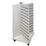 Présentoir Cross rainuré 4 faces en croix