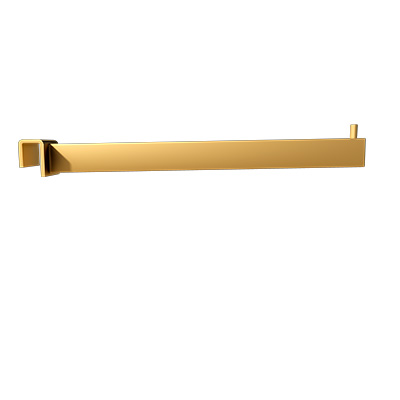 Bras droit - Or - L 30 cm - pour barre de charge 30 x 15 mm - Ligne Square 25 or