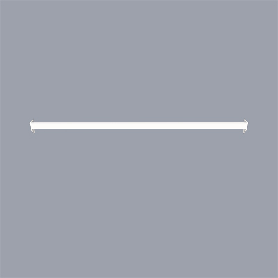 Barre de charge L 100 cm blanc tube section 30x15mm - Ligne Square 25 blanc