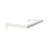 Barre guidon de penderie L 60 cm blanc tube section 30x15mm