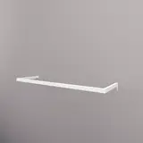 Barre guidon de penderie L 60 cm blanc tube section 30x15mm