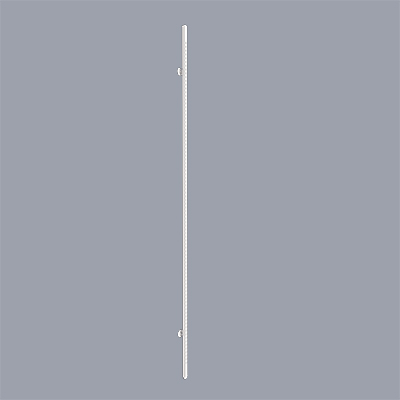 Montant crémaillère mural double perforation 240cm blanc section 25x25mm - Ligne Square 25 blanc