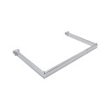 Barre guidon de penderie chromée L 47,8 x P 30 cm pour barre de charge