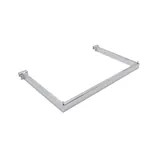 Barre guidon de penderie chromée L 47,8 x P 30 cm pour barre de charge