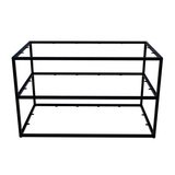 Table de présentation 3 niveaux Square noir 140 × 80 × 85 cm