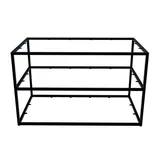 Table de présentation 3 niveaux Square noir 140 × 80 × 85 cm