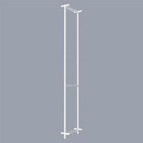 Cadre central Square H 240 cm x P 46,4 cm blanc sablé