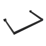 Barre guidon de penderie noire sablée L 47,8 x P 30 cm pour barre de charge