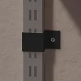 Fixation Murale de Sécurité Square Noir Sablé - Lot de 4