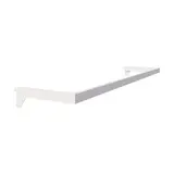 Barre guidon de penderie Square autoporté blanc sable L 100 x P 24 cm