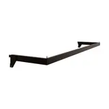 Barre guidon de penderie Square noir L 100 x P 24 cm