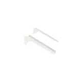 Console inclinée 16° Square pour tablette L 28 cm blanc sablé (La paire)