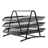 Corbeille à courrier 3 plateaux métal Mesh