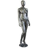 Mannequin femme, finition laquée, jambe droite pliée - Mannequins abstraits