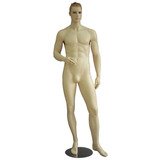 Mannequin homme, cheveux sculptés roux