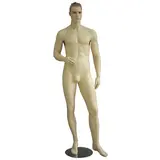 Mannequin homme, cheveux sculptés roux