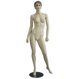 Mannequin femme, cheveux sculptés